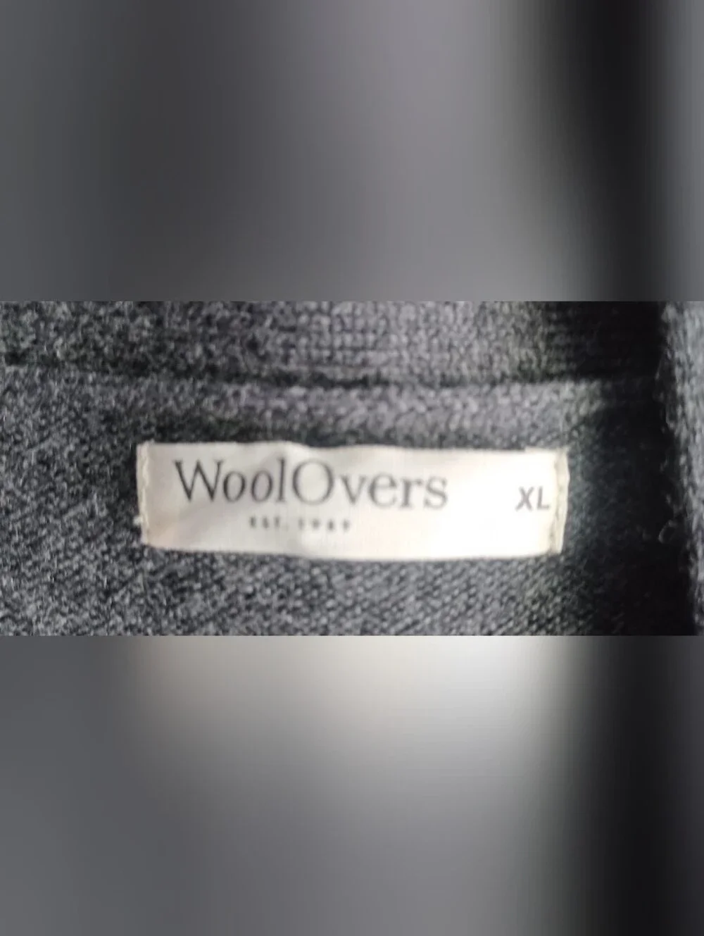 WOOLOVERS Cashemere and Merino Wool Edge to Edge Long Cardigan In Grey XL